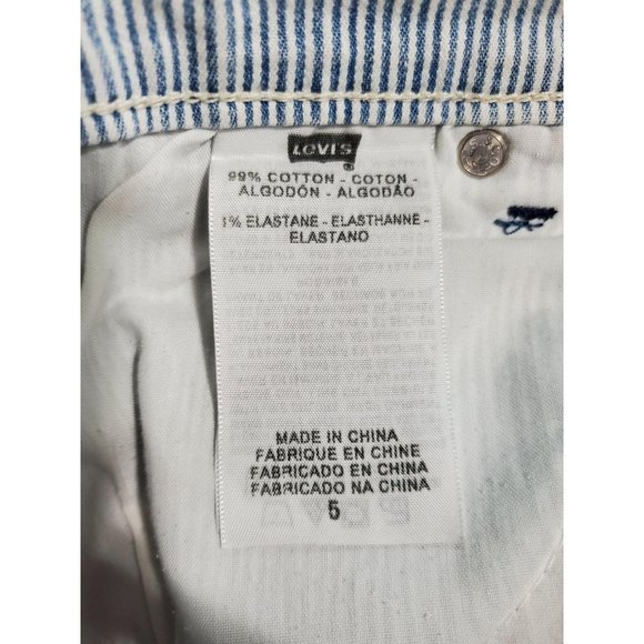 Levi's strauss shorts pants stripes sz5 356 - Picture 5 of 6